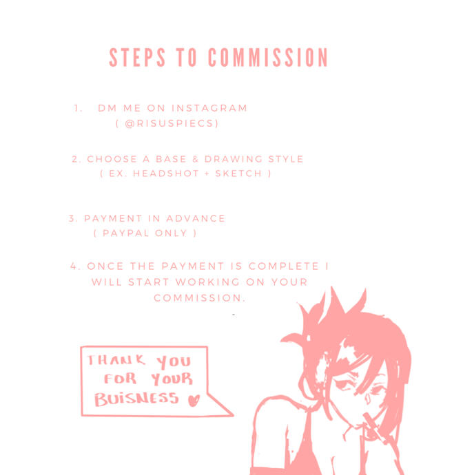 Steps for commission